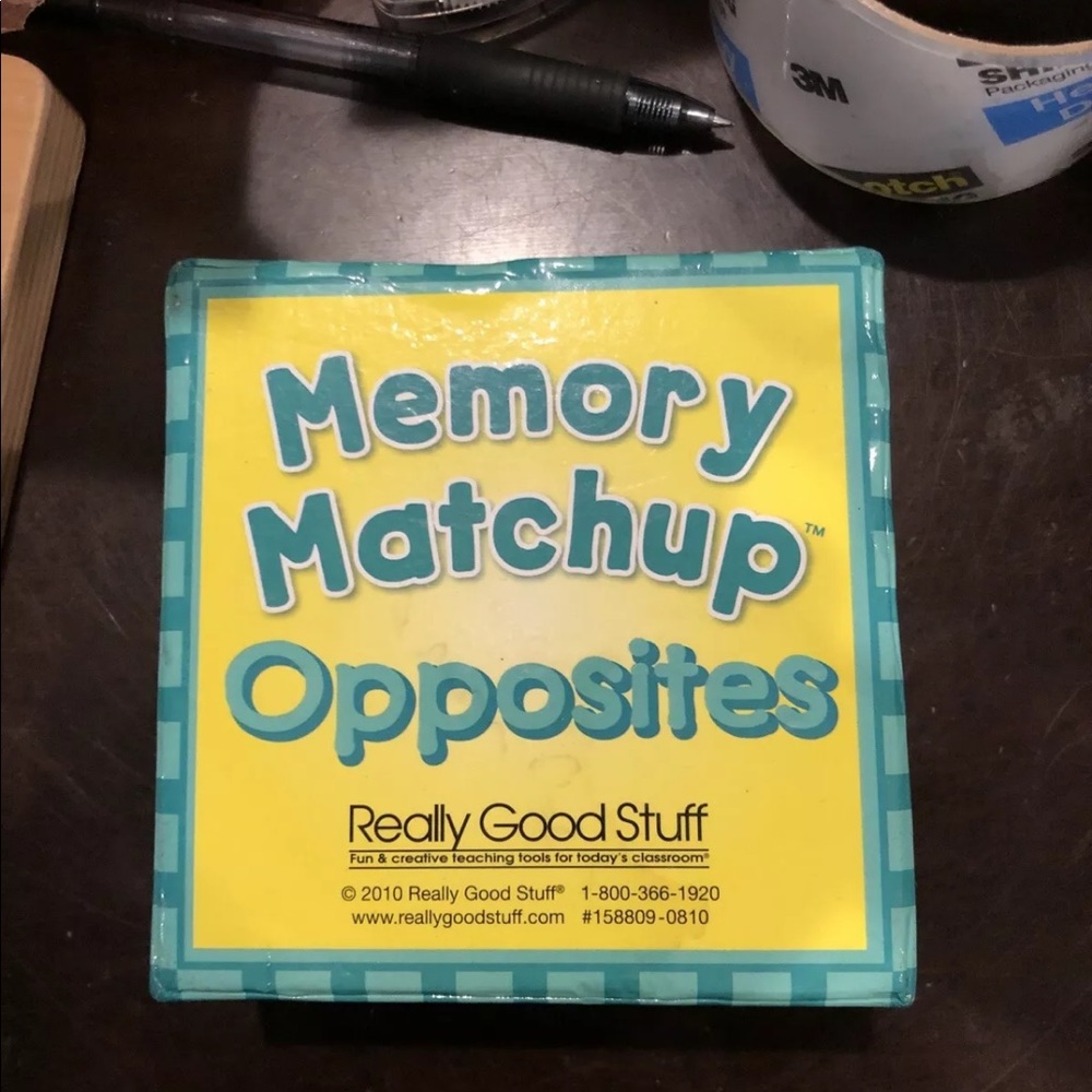 really good stuff Memory Match Up Opposites